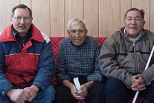 Gary Brown (l) in northern Ontario. The late Jack Barkman (r) initiated the Ponask Lake Family Camp.